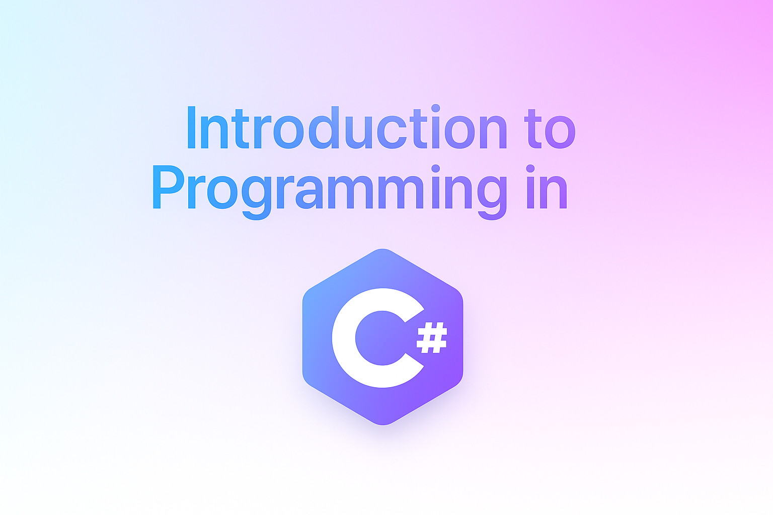Introduction to Programming in C#